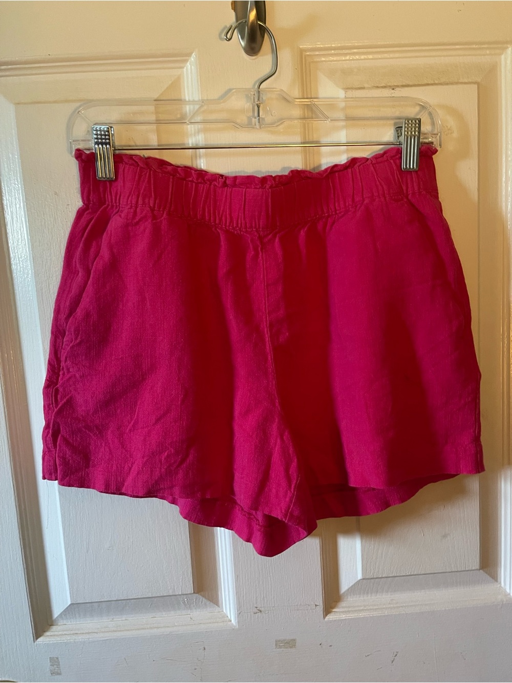 LOFT Hot Pink High-Rise Casual Pull-On Shorts